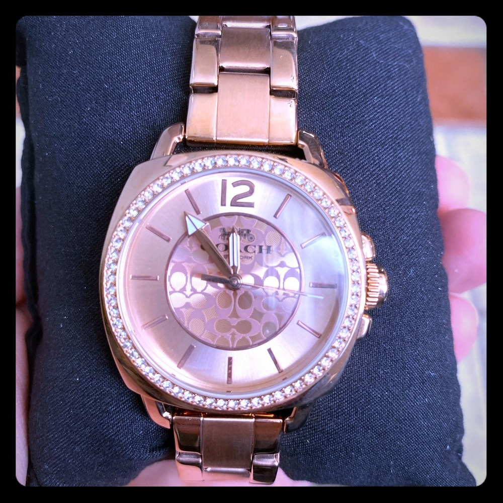 Rose Gold Coach Watch